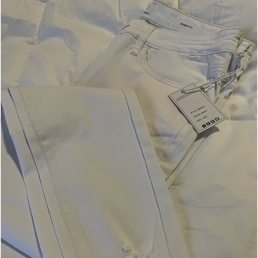 White Skinny Fit Jean- Size 15